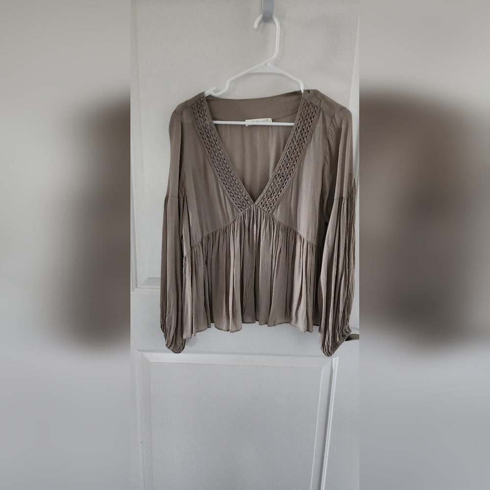 Pale gray/green color Top